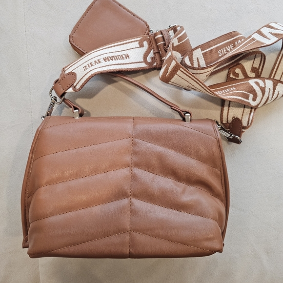 Steve Madden Brown Quilted Women's Bag - Picture 6 of 9
